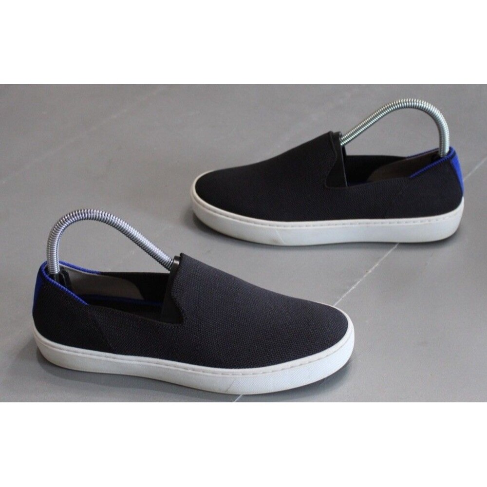 Rothy’s The Original Slip On Sneakers Womens 7.5 Black Knit Casual Comfort - Picture 1 of 10